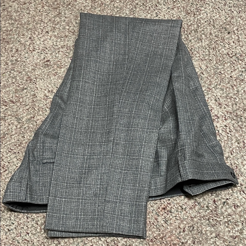 Hiltl 100% wool Men's Gray Checkered Pants -40*35